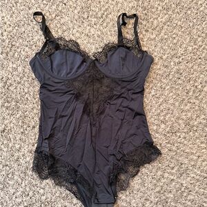 Black lace bodysuit